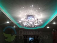 Установка подсветки на натяжном потолке Подсветка на потолках